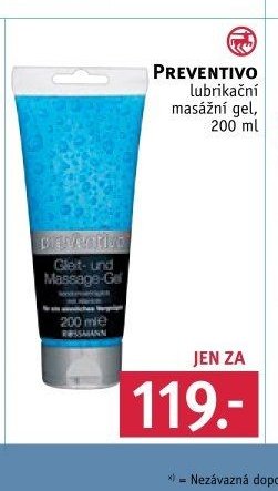 Preventivo lubrikační masážní gel