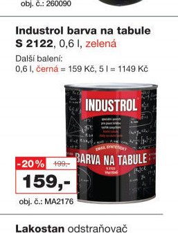 Industrol barva na tabule S 2122