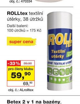 ROLLtex textilní utěrky