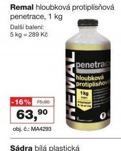 Remal hloubková protiplísňová penetrace, 1 kg