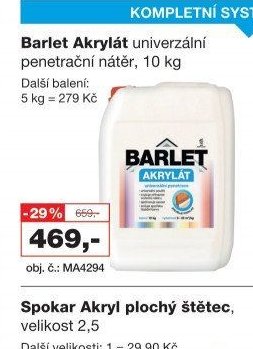 Barlet Akrylát univerzální penetrační nátěr, 10 kg