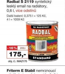 Radbal S 2119 syntetický lesklý email