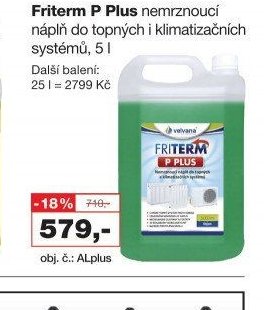 Friterm P Plus nemrznoucí náplň