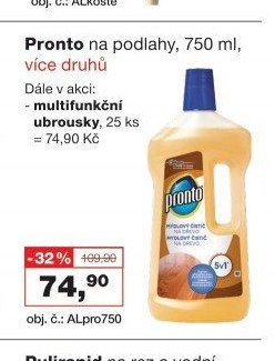 Pronto na podlahy, 750 ml, více druhů