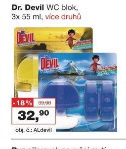 Dr. Devil WC blok, 3x 55 ml, více druhů