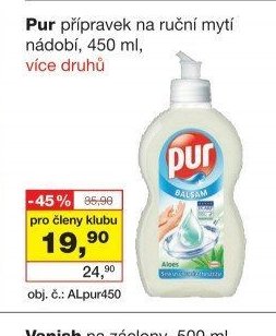Pur přípravek na ruční mytí nádobí, 450 ml, více druhů