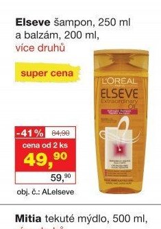 Elseve šampon, 250 ml a balzám, 200 ml