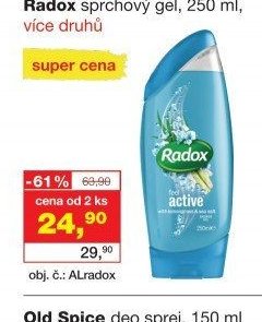 Radox sprchový gel, 250 ml