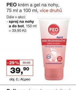 PEO krém a gel na nohy, 75 ml a 100 ml