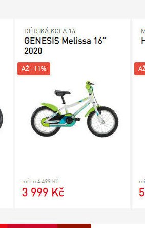 DĚTSKÁ KOLA 16 GENESIS Melissa 16