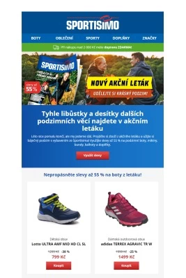 aktuální leták Sportisimo 10.9.2020-15.9.2020