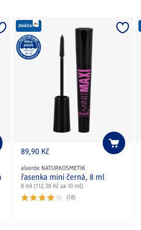 alverde NATURKOSMETIK řasenka mini černá, 8 ml - dm drogerie aktualniletaky.eu