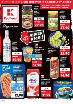 aktuální leták Kaufland 23.9.2020-27.9.2020