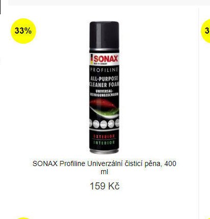 SONAX Profiline Univerzální čisticí pěna, 400 ml