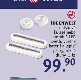 IDEENWELT dotykové kulaté nebo protáhlé LED světlo