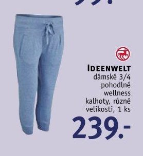 IDEENWELT dámské 3/4 pohodlné wellness kalhoty