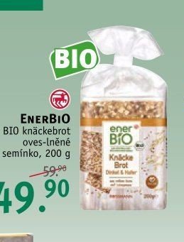 ENERBIO BIO knäckebrot oves-lněné semínko