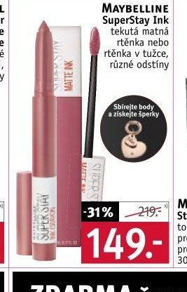 Maybelline SuperStay Ink tekutá matná rtěnka v tužce