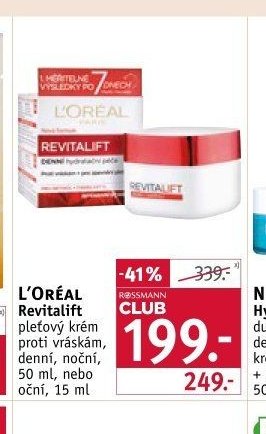 L'Oréal Revitalift pleťový krém