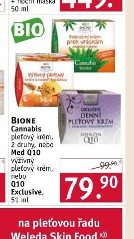 Bione Cannabis pleťový krém