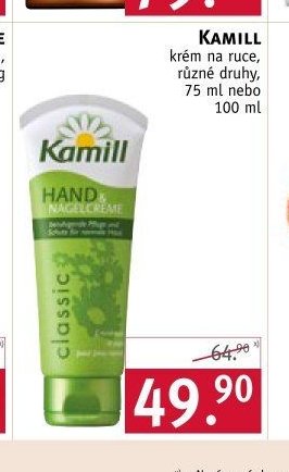 Kamill krém na ruce