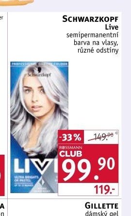 Schwarzkopf Live barva na vlasy