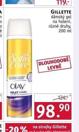 Olay Satin Care dámský gel na holení