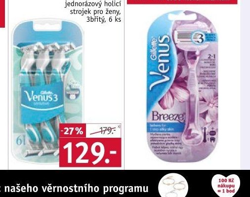 Gillette Venus3 Sensitive holicí strojek