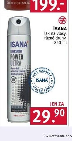 ISANA lak na vlasy