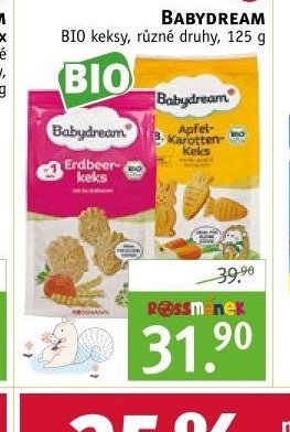BABYDREAM BIO keksy, 125 g