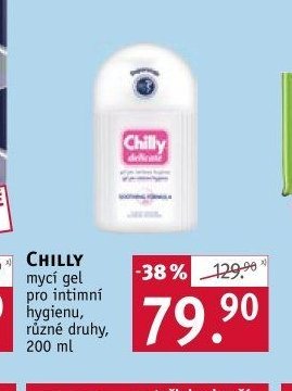 CHILLY mycí gel pro intimní hygienu, různé druhy, 200 ml