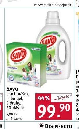 SAVO prací prášek