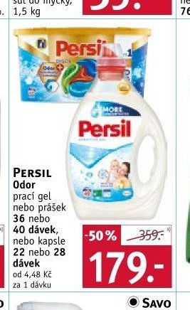 PERSIL Odor prací gel nebo prášek