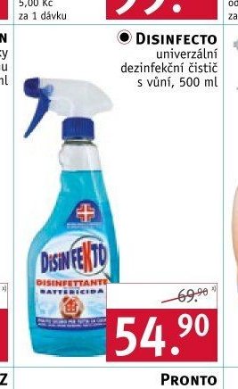 DISINFECTO univerzální dezinfekční čistič