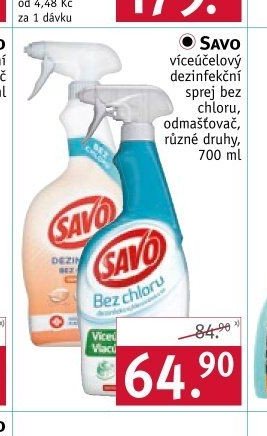 SAVO víceúčelový dezinfekční sprej