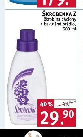 ŠKROBENKA Z škrob na záclony
