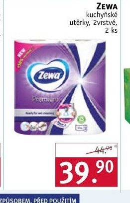 ZEWA kuchyňské utěrky, 2vrstvé, 2 ks
