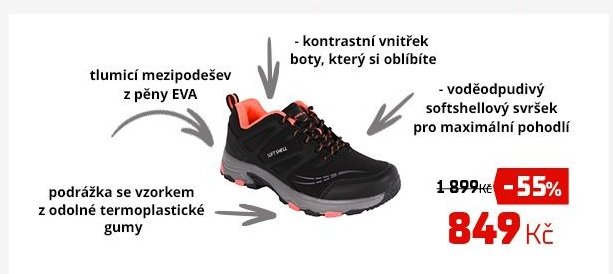 Dámská softshellová obuv