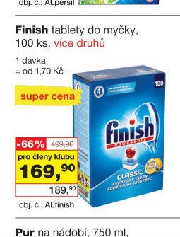 Finish tablety do myčky
