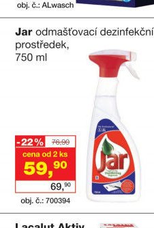 Jar odmašťovací dezinfekční prostředek