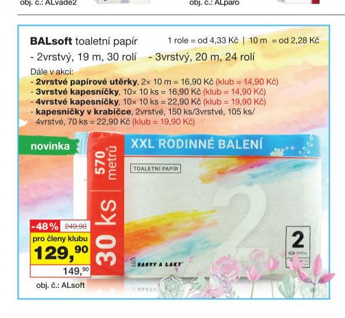 BALsoft toaletní papír