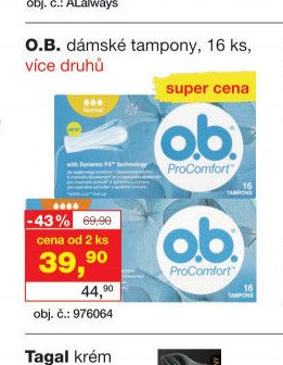 O.B. dámské tampony
