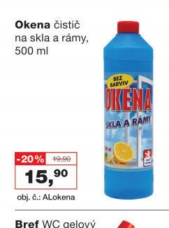 Okena čistič na skla a rámy, 500 ml