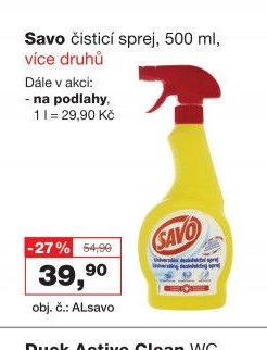 Savo čisticí sprej, 500 ml, více druhů