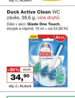 Duck Active Clean WC závěs, 38,6 g, více druhů