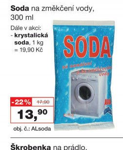 Soda na změkčení vody, 300 ml