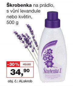 Škrobenka na prádlo, s vůní levandule nebo květin, 500 g