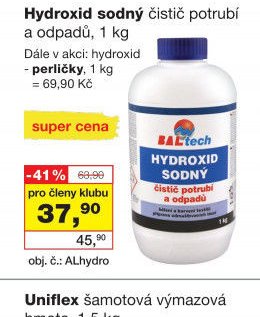 Hydroxid sodný čistič potrubí a odpadů, 1 kg