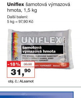 Uniflex šamotová výmazová hmota, 1,5 kg
