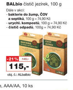 BALbio čistič jezírek, 100 g